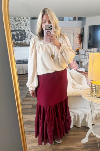 Harvest Tiered Maxi Skirt