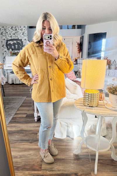 Autumn Breeze Quilted Shacket