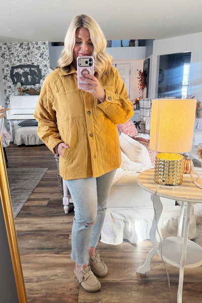 Autumn Breeze Quilted Shacket