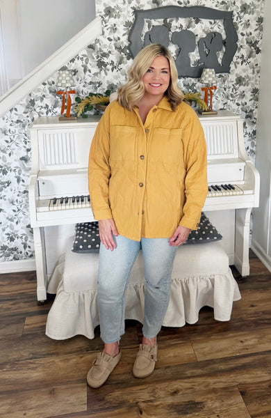 Autumn Breeze Quilted Shacket
