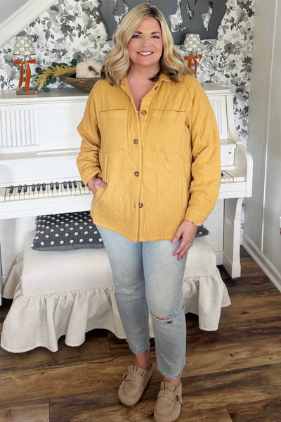 Autumn Breeze Quilted Shacket