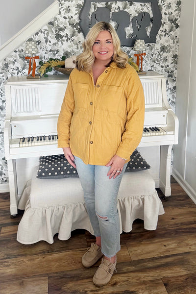 Autumn Breeze Quilted Shacket