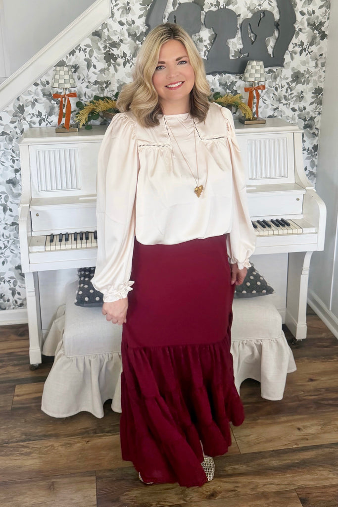 Harvest Tiered Maxi Skirt