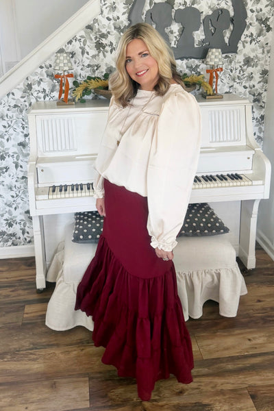 Harvest Tiered Maxi Skirt