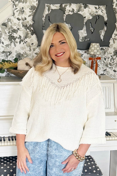 Caroline Fringe Sweater