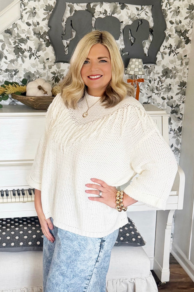 Caroline Fringe Sweater