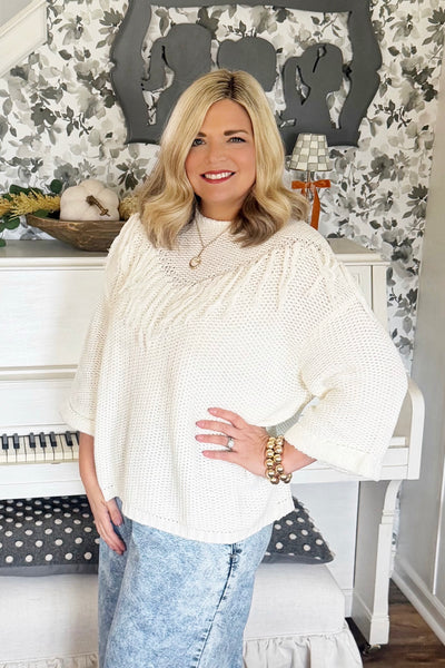 Caroline Fringe Sweater
