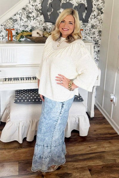 Caroline Fringe Sweater