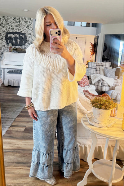 Caroline Fringe Sweater