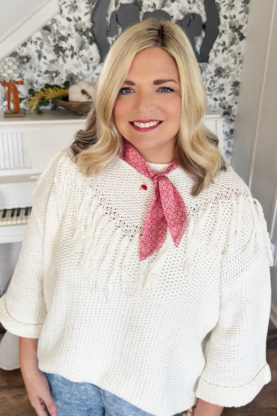 Caroline Fringe Sweater