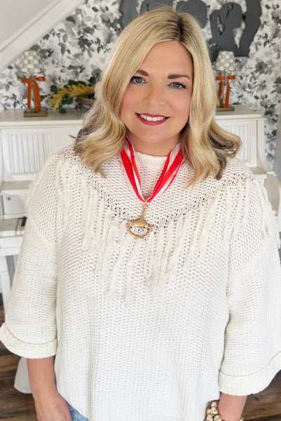 Caroline Fringe Sweater