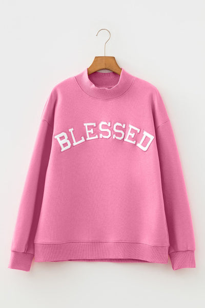 Blessed Mock Neck Sweatshirt