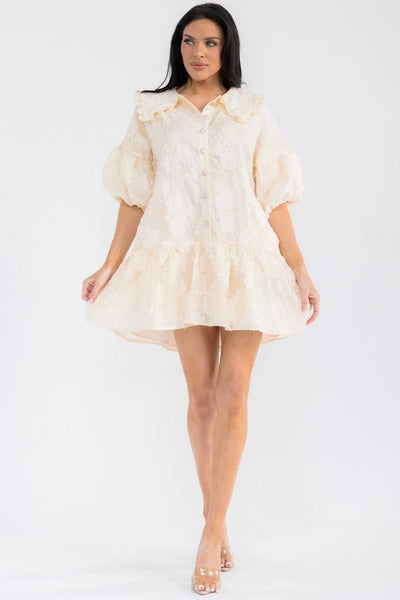 This Is It Cream Tunic Dress