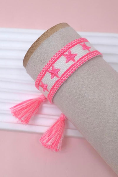 Star Embroidered Bracelet